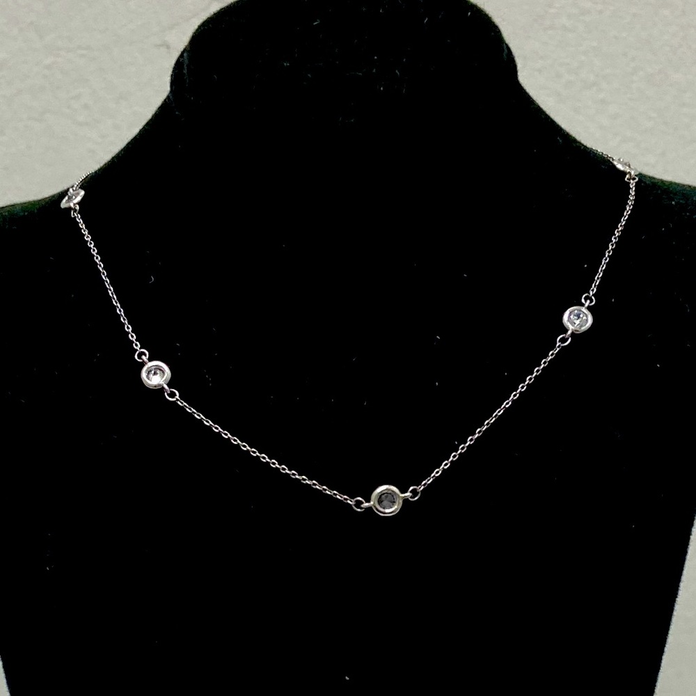 Silver Circle Chain Necklace